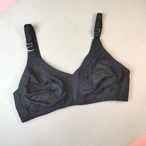 Cotton bra black